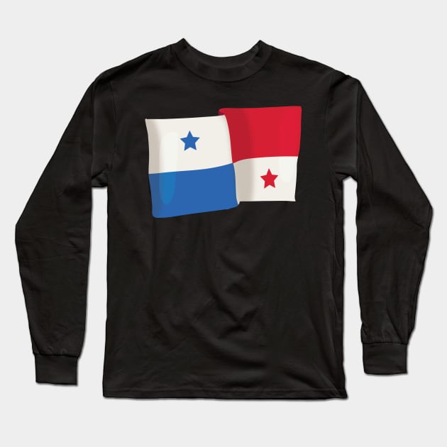 Panama Flag Long Sleeve T-Shirt by nickemporium1